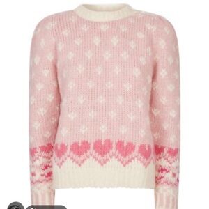 LoveShackFancy Carnation Heart Sweater